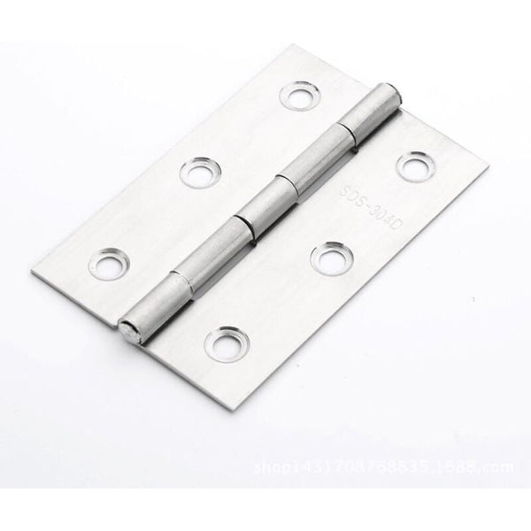 10 Pcs Stainless Steel Home Furniture Hardware Door Hinge Long 75Mm X 50Mm Door Hinges