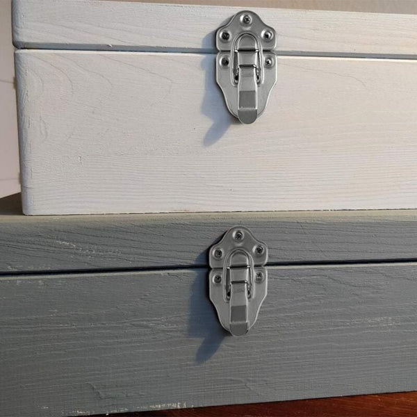 8 Toggle Clasp Latches Lock Lever For Jewelry Box Gift Boxes Toolbox Suitcase And Chest Silver Jewellery Boxes