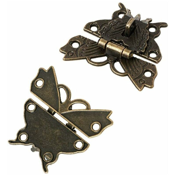 Antique Style Zinc Alloy Hasp Latch Locks Set Of 2 Door Locks & Lock Mechanisms