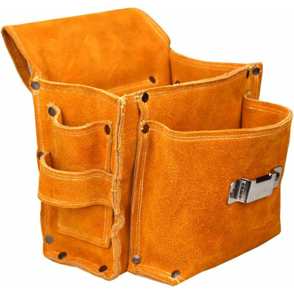 Multifunctional Tool Pouch Belt Bag Thickened Waist Durable Cowhide Hardware Storage Tool Bags Belts & Pouches