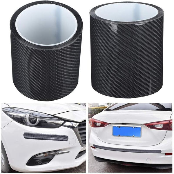Anti Scratch Carbon Fiber Strips Protective Film Dry Detailing Vinyl Wrap Door Edge Decals & Stickers