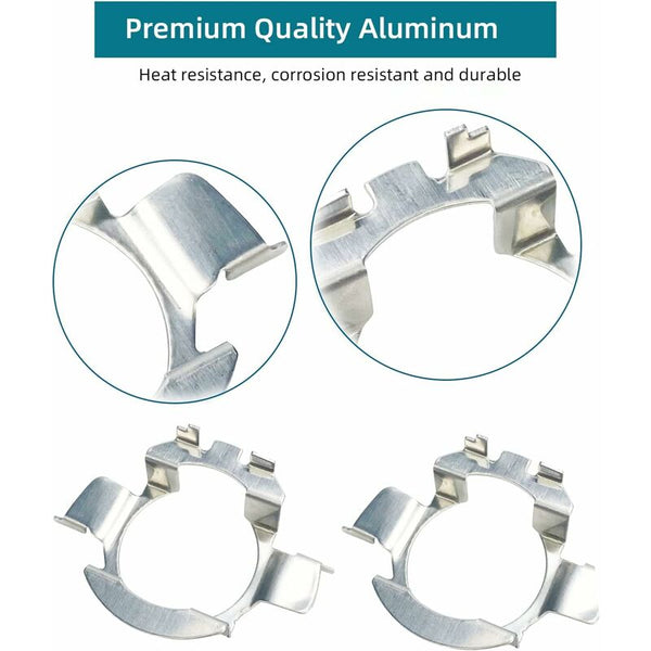 2 Pcs Metal Led H7 Bulbs Adapters Lamp Base Holder Clip Bracket For Quasquai/Polo 6R 9R Jetta Sport (Mk6) Lighting Accessories