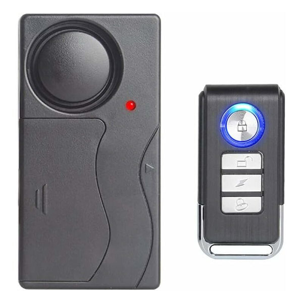Wireless Vibration Alarm Anti Theft For Bicycle Motorcycle Car Vehicles Door Window 110Db Sound Remote Control Alarm Systems