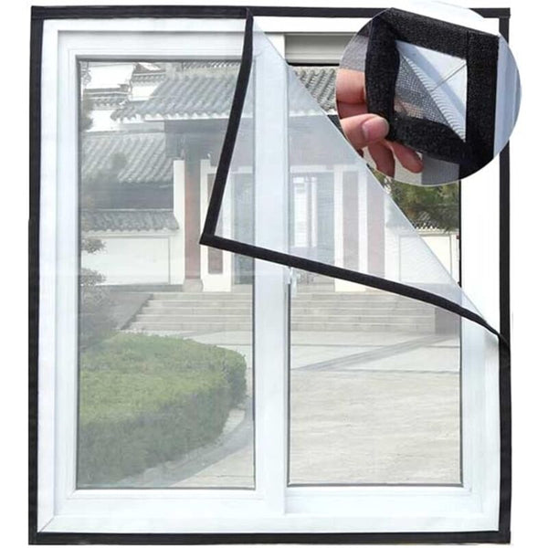 Cat Protection Net Self Adhesive Window Screen Adjustable Insect Mesh Transparent For Mosquito Window Screens