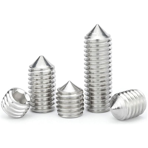 M6 Conical Grub Screws Stainless Steel Hexagon Allen Fasteners Point M6a20mm20 Pcs Screws & Bolts