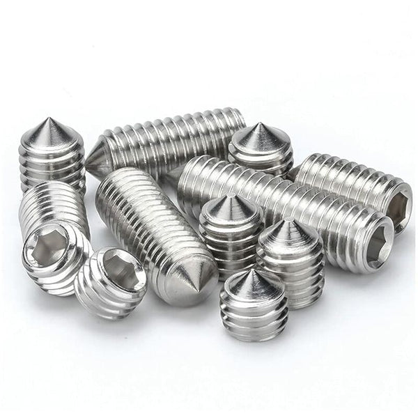 M6 Conical Grub Screws Stainless Steel Hexagon Allen Fasteners Point M6a20mm20 Pcs Screws & Bolts