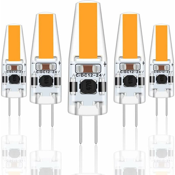 G4 Led 3W 12V Ac/Dc Equivalent To 30W Halogen 300Lm Warm White 2700K Non Dimmable Light Bulbs