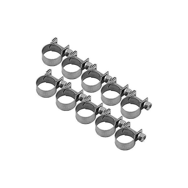 10 Pcs Heavy Duty Stainless Steel Fuel Hose Clamps 6Mm 20Mm Optional Size For Plumbing (13 15Mm) Clamps & Vices