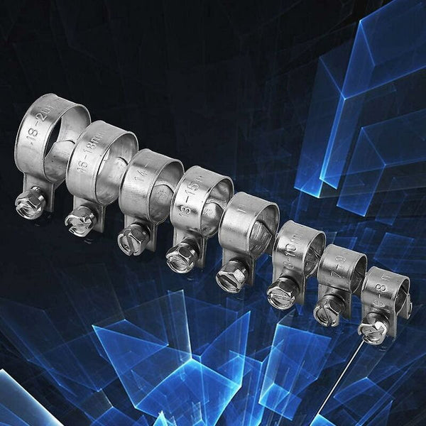 10 Pcs Heavy Duty Stainless Steel Fuel Hose Clamps 6Mm 20Mm Optional Size For Plumbing (13 15Mm) Clamps & Vices