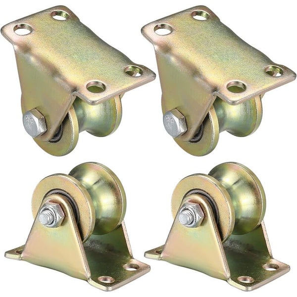 4 Pcs U Groove Lifting Pulley Wheel For Sliding Doors & Gates Sliding Door Hardware