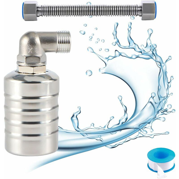 304 Stainless Steel Fully Automatic Float Valve Water Level Controller For Tank Mini Connectors Valves & Accessories
