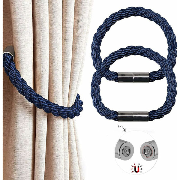 Magnetic Curtain Tiebacks 2 Pack Modern Simplicity Rope With Strong Braided Other Curtains & Accessories