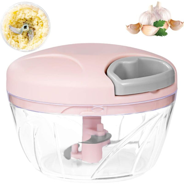 Manual Onion Chopper 3 Blade Garlic Press For Salad Pesto Parsley Sausage/Nut Cutting Machine Vanilla Baby Garlic Presses