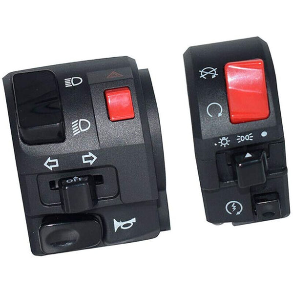 1 Pair Motorcycle Switch Handlebar Controller Motorbike Horn Turn Signal Start Button Other Motorcycle Accessories