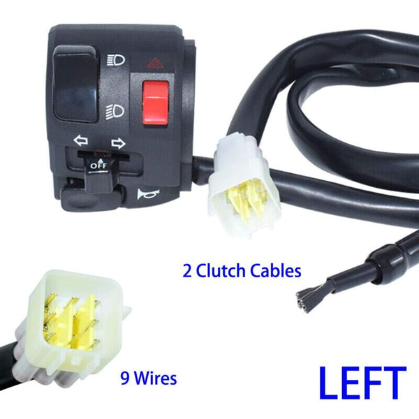 1 Pair Motorcycle Switch Handlebar Controller Motorbike Horn Turn Signal Start Button Other Motorcycle Accessories