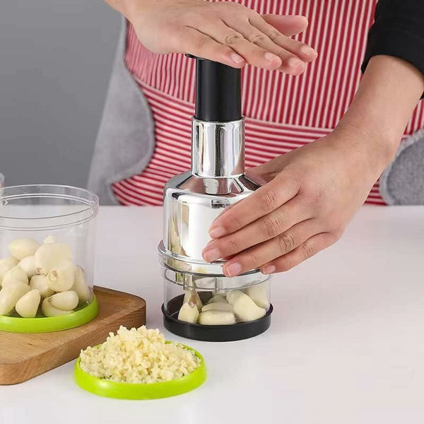 Garlic And Onion Chopper Stainless Steel Manual Vegetable Press For Ginger Chili Salad Garlic Presses