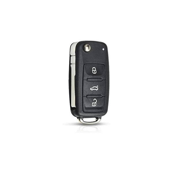 Replacement Folding Car Key Shell Fob For Vw Volkswagen Golf Mk6 T1guan Polo Passat Cc Seat Skoda Octavia 3 Buttons Car Keys Fobs & Remotes