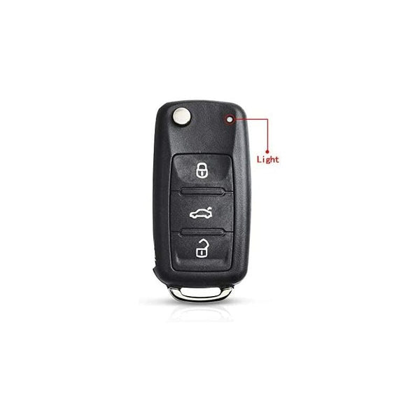 Replacement Folding Car Key Shell Fob For Vw Volkswagen Golf Mk6 T1guan Polo Passat Cc Seat Skoda Octavia 3 Buttons Car Keys Fobs & Remotes