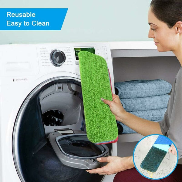 Replacement Cleaning Cover 3 Pieces Microfiber Mop Cloth For Mop/Steam Cleaner Suitable Brooms/Dish Cleaning Towels & Cloths