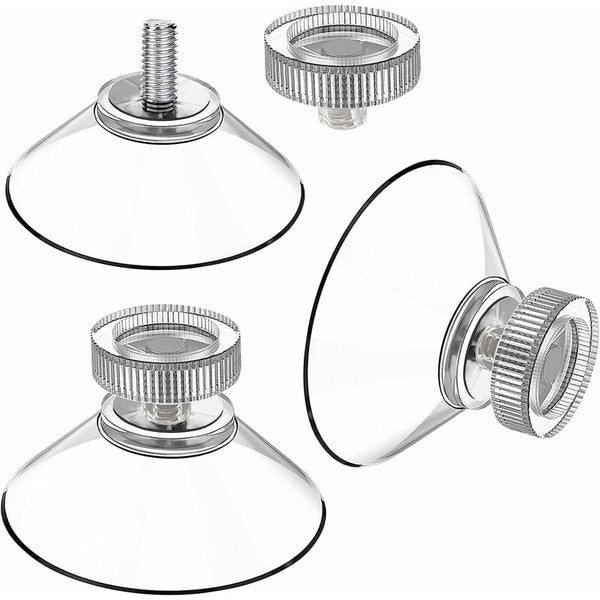 Suction Cup 25 Pcs Set Cups 40 Mm M4 Transparent Knobs With Knurled Nut Hooks & Hangers