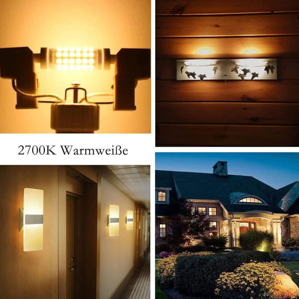 R7s Led 78Mm Dimmable Warm White 2700K 5W J78 Lamp 450Lm Replaces 50W Halogen Illuminant 230V 83 Ra Pack Of Lamps