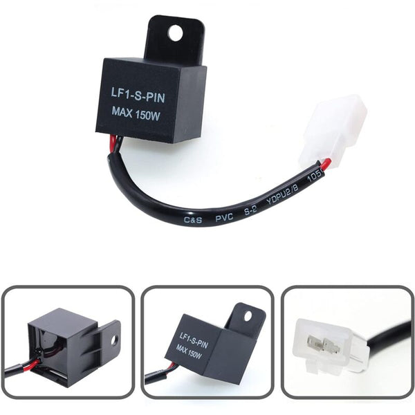 Motorcycle Led Flash Relay 12V Pin Lf1 S Pin Max 150W Volt Center Light Car Other Motorcycle Parts