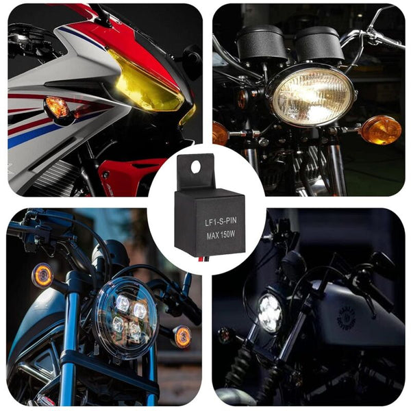 Motorcycle Led Flash Relay 12V Pin Lf1 S Pin Max 150W Volt Center Light Car Other Motorcycle Parts