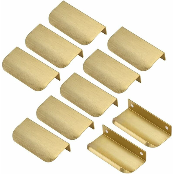 Invisible Gold Handle 10 Pieces Furniture Center Distance 64Mm Furniture Parts