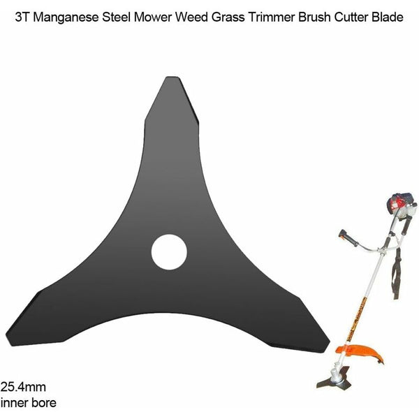 3 Teeth Outdoor Trimmer Head Manganese Steel Brush Blade Lawn Machine Accessories For 25.4Mm Diameter Cutter String Trimmer Parts