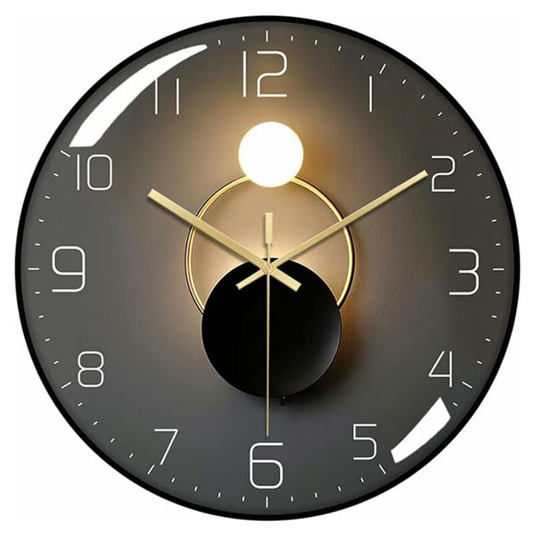 Modern Silent Wall Clock 30Cm Diameter Round Digital Quartz Suitable For Living Room Office Wall Clocks