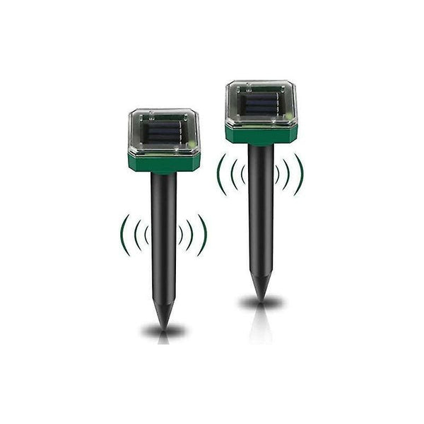 2 Pack Solar Rat Repellent Stakes Ultrasonic For Snakes Voles Other Animals Ultrasonic Pest Repellers