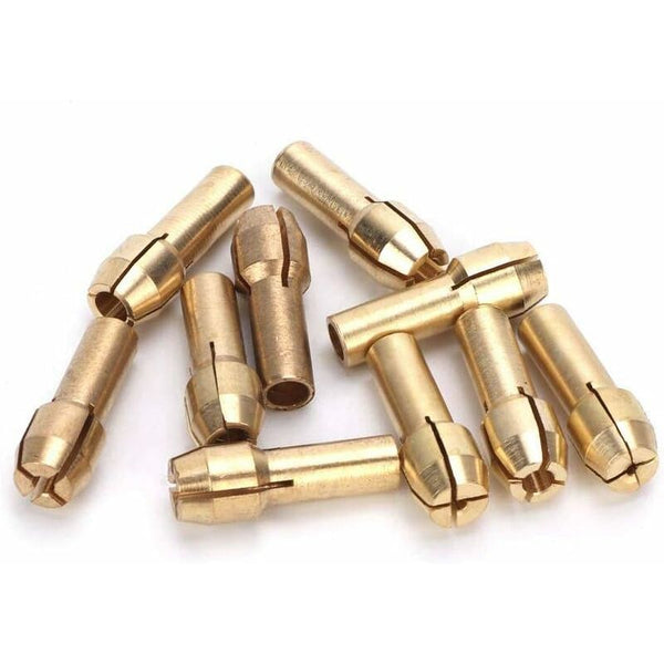 10 Pcs Collet Chuck 0.5 3.2Mm Mini Brass Chucks Electric Rotary Tool Accessories(Tail Diameter 4.3Mm) Drill Bits