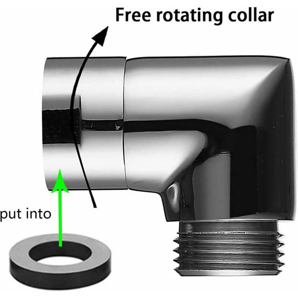 90 Degree Hand Shower Adapter Elbow For Mobile Shower Head Holders