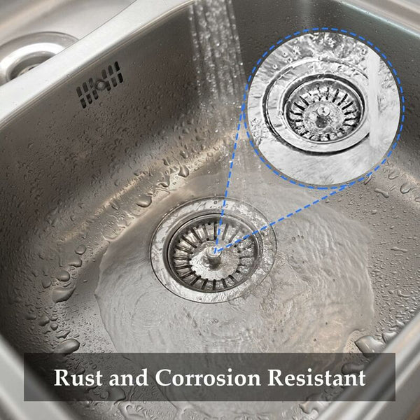 2 Pack Sink Strainer Plug 84Mm Drain Replacement Stainless Steel Filter Stopper For Kitchen Or Drain & Toilet Plungers
