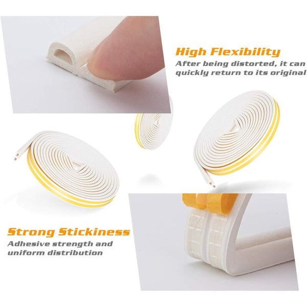 20M Seal Strip Self Adhesive Anti Collision Door Profi And Window For Weatherproofing/Sound Other Window Accessories
