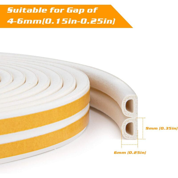 20M Seal Strip Self Adhesive Anti Collision Door Profi And Window For Weatherproofing/Sound Other Window Accessories