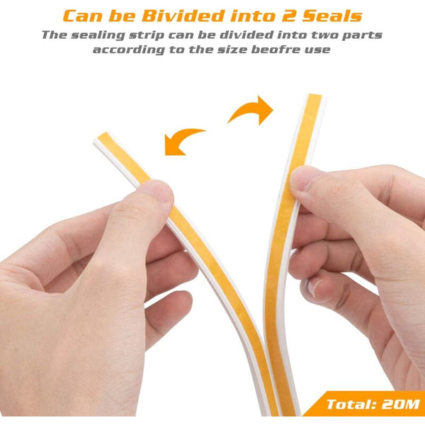 20M Seal Strip Self Adhesive Anti Collision Door Profi And Window For Weatherproofing/Sound Other Window Accessories