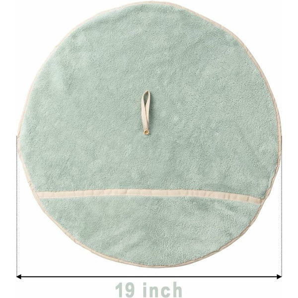 4 Pack Hanging Hand Towels With Loop Absorbent Coral Fleece Bathroom Soft Thick Dishcloth Round Towels & Washcloths