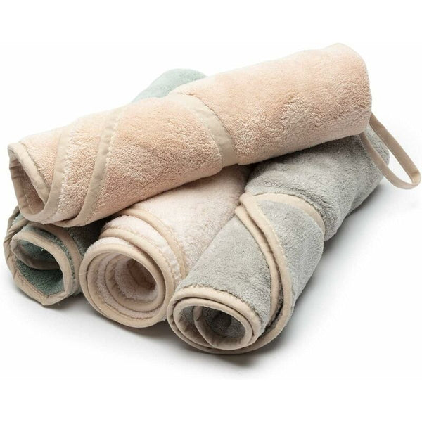 4 Pack Hanging Hand Towels With Loop Absorbent Coral Fleece Bathroom Soft Thick Dishcloth Round Towels & Washcloths