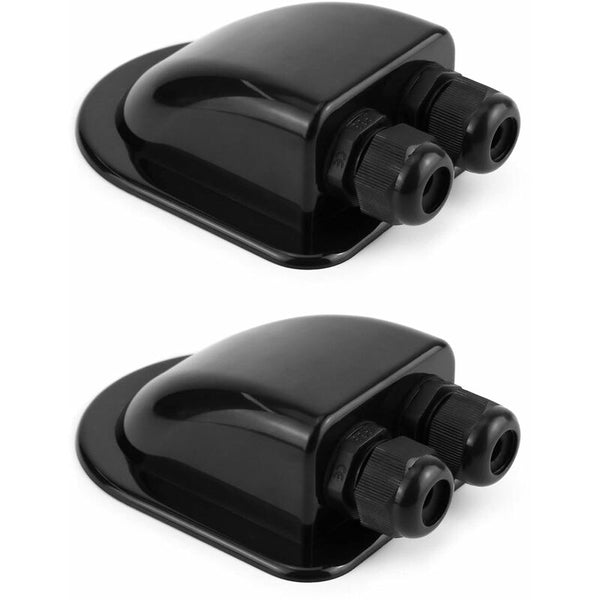 2 Pcs Ip68 Roof Gland Solar Waterproof Cable Entry Box Weatherproof Double Caravan And Boat Abs Electrical Boxes & Enclosures