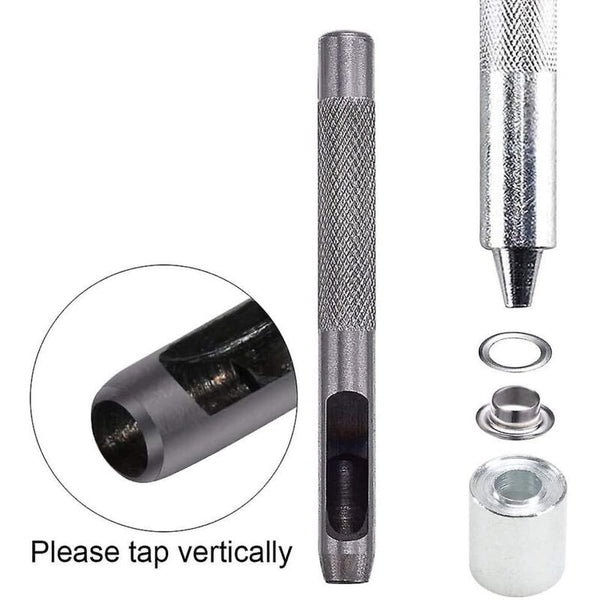Grommets Eyelets Tools Metal Kit With For Canvas Tarpaulin Tent Repair (8Mm) Tarps