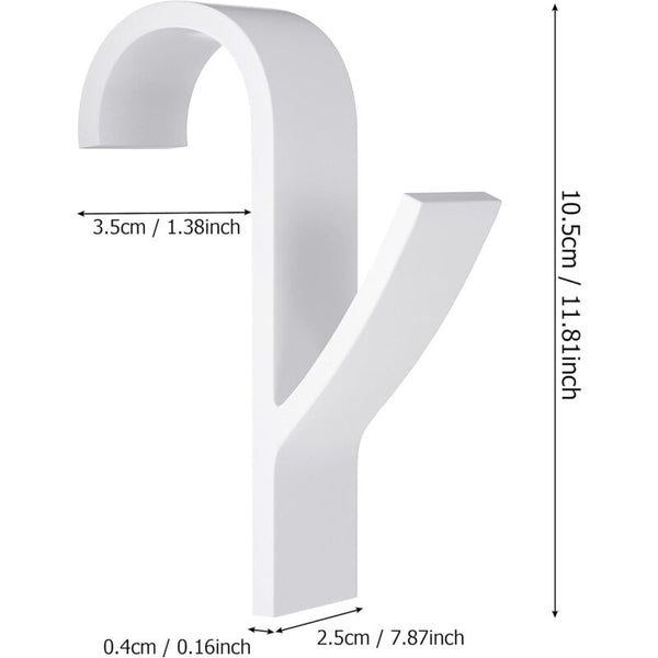 Towel Radiator 6 Pieces Hook For Dryer White Plastic Sterilisers & Towel Warmers