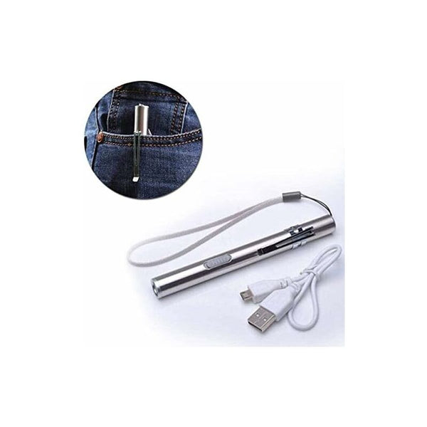 3 Pack Usb Rechargeable Led Medical Pen Lights Stainless Steel Other First Aid