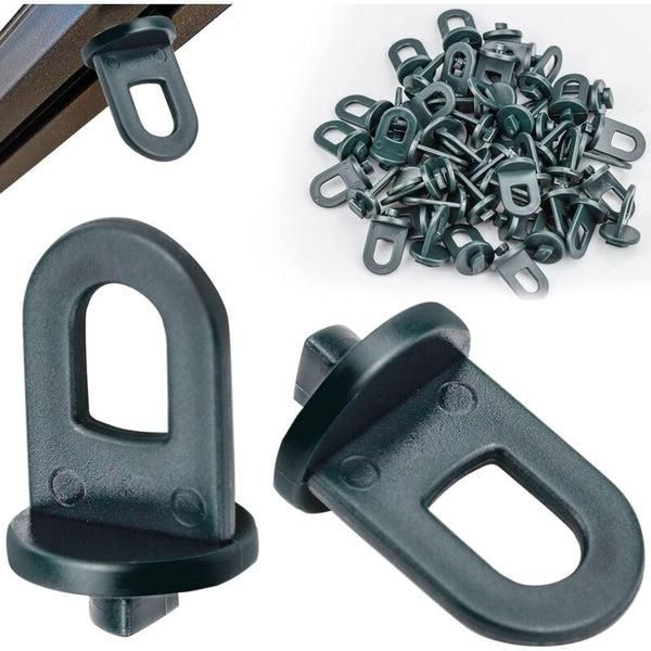 50 Pcs Greenhouse Clipsgreenhouse Accessoryclimbing Plant Support Hanging Kit For Greenhouse(Green) Greenhouses