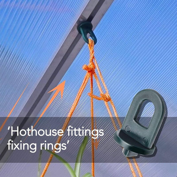 50 Pcs Greenhouse Clipsgreenhouse Accessoryclimbing Plant Support Hanging Kit For Greenhouse(Green) Greenhouses