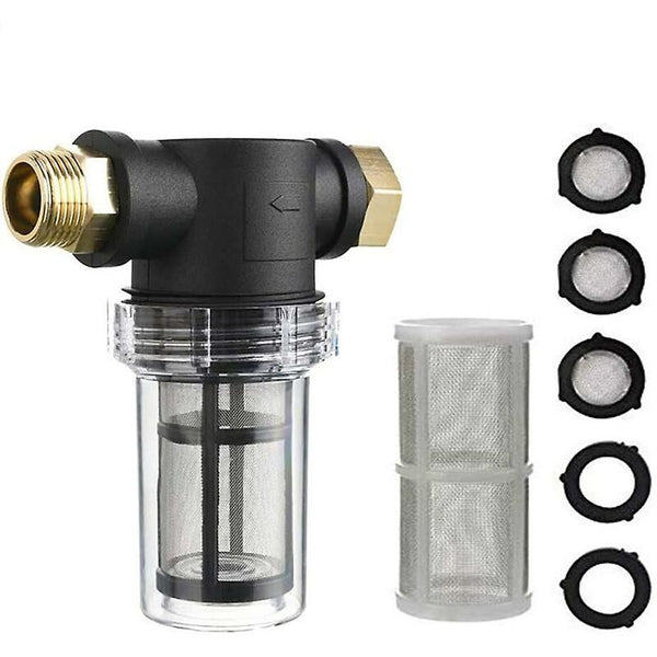 3/4" Garden Hose Sediment Filter For Pressure Washer End Cap Outdoor Gardening Water Inlet Hoses