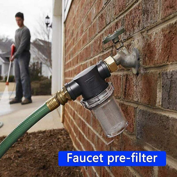 3/4" Garden Hose Sediment Filter For Pressure Washer End Cap Outdoor Gardening Water Inlet Hoses