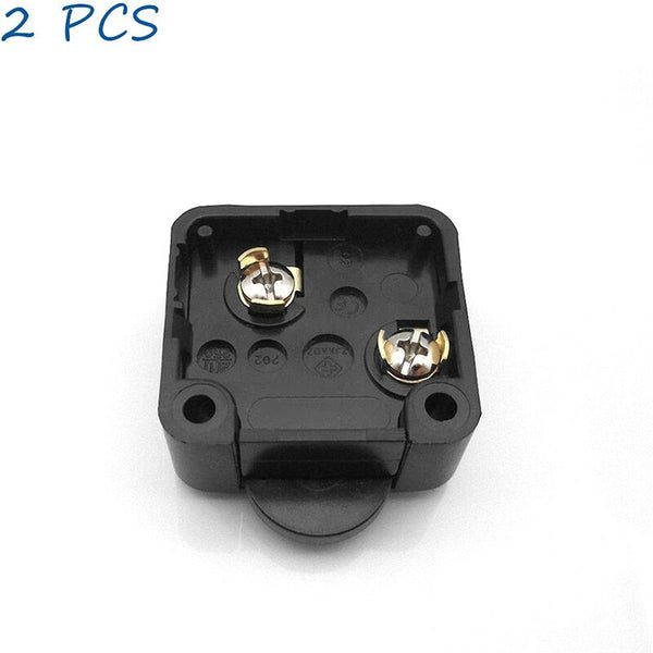 2 Pcs Cabinet Door Switches Automatic 1A 250V Closet Lamp (Black) Limit & Snap Action Switches