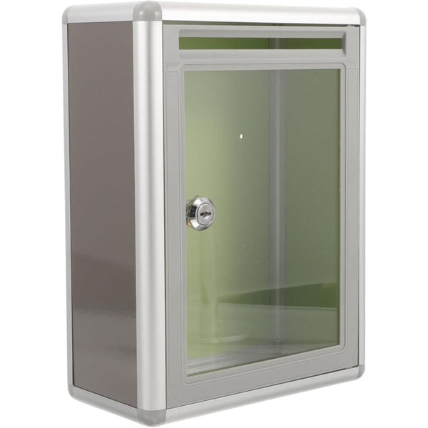 1 Pcs Box Plexiglass Donation Tips Transparent Enclosure Mailboxes Wall Mounted Send Take Ball With Lock Letterboxes