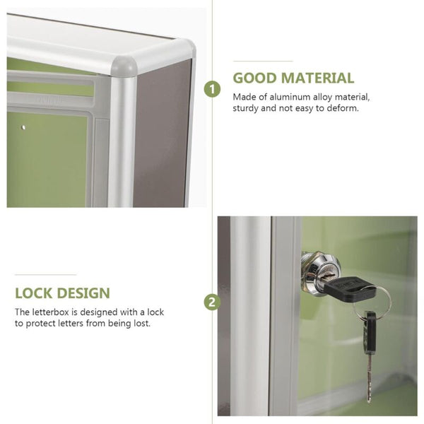1 Pcs Box Plexiglass Donation Tips Transparent Enclosure Mailboxes Wall Mounted Send Take Ball With Lock Letterboxes